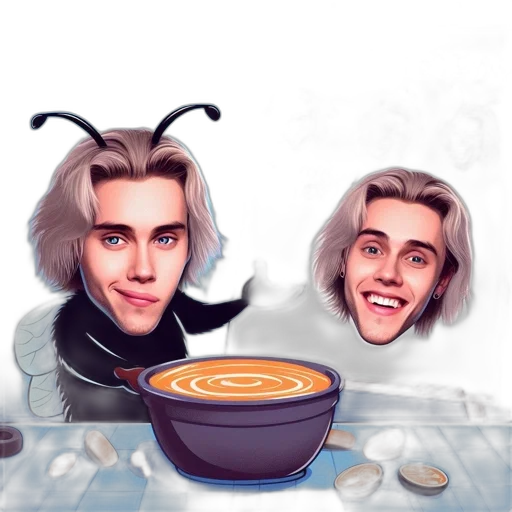 hair, food, creature, concept art transparent PNG cut-out