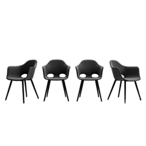 furniture, 3d render, set, four transparent PNG cut-out