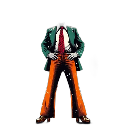 jacket, robot, staff, creature transparent PNG cut-out