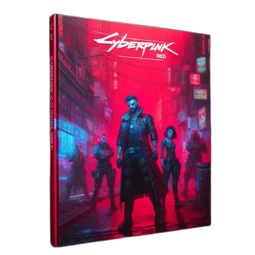 cyberpunk, concept art, comic book art, poster transparent PNG cut-out
