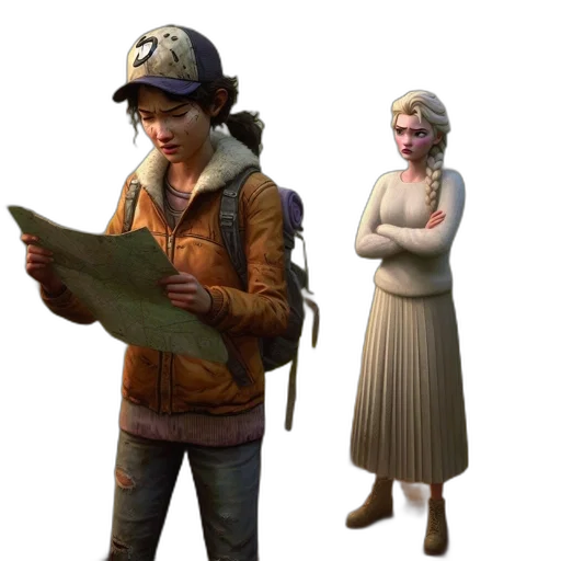 staff, hat, concept art, 3d render transparent PNG cut-out