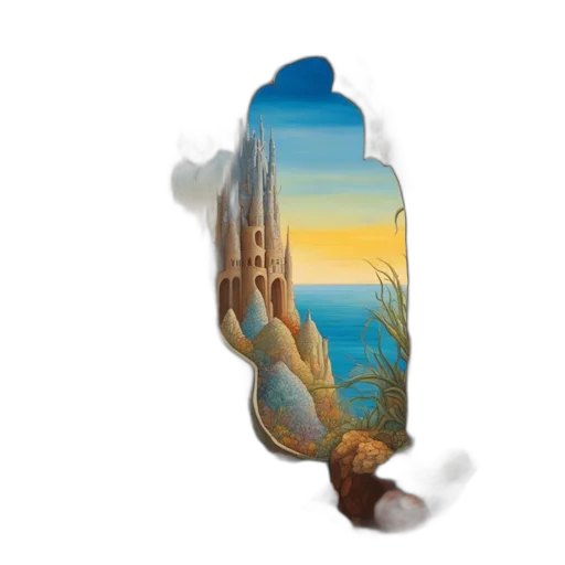 bottle, hat, fantasy art, concept art transparent PNG cut-out
