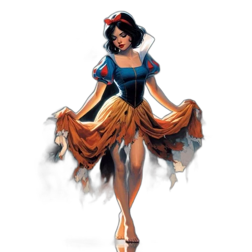 dress, concept art, fantasy art, comic book art transparent PNG cut-out