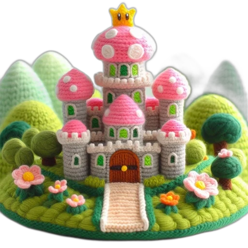 crown, building, hat, 3d render transparent PNG cut-out