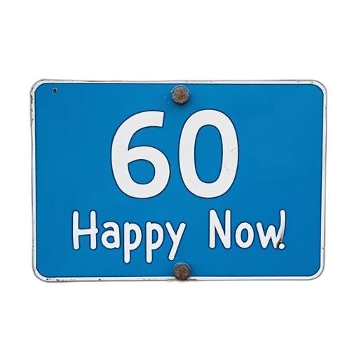blue, birthday, bumper, sticker transparent PNG cut-out