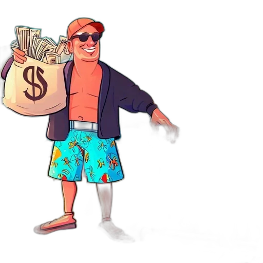 jacket, concept art, cartoon, vaporwave transparent PNG cut-out