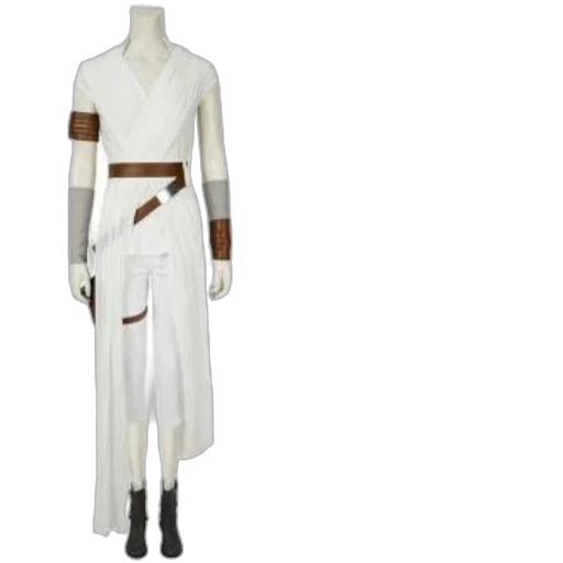 staff, dress, earth tones, white transparent PNG cut-out