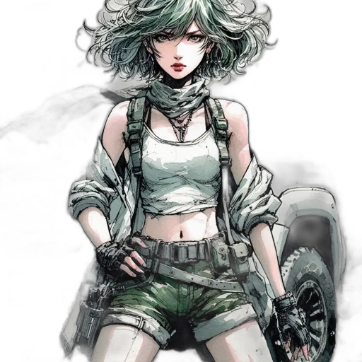 weapon, comic book art, concept art, cyberpunk transparent PNG cut-out