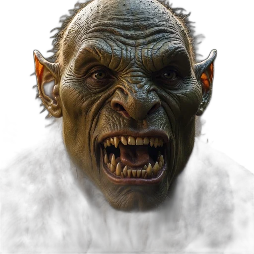 creature, face, mask, staff transparent PNG cut-out