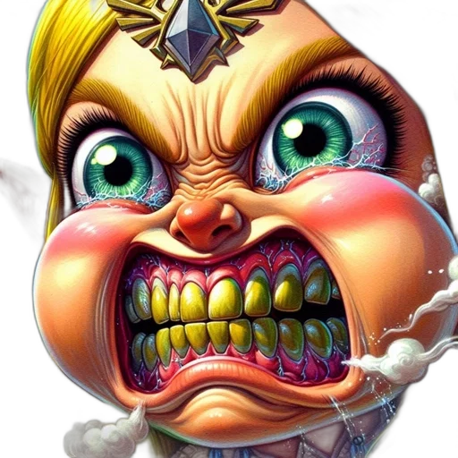 face, mask, staff, creature transparent PNG cut-out