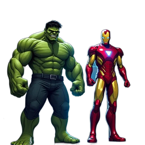 comic book art, concept art, 3d render, pixel art transparent PNG cut-out