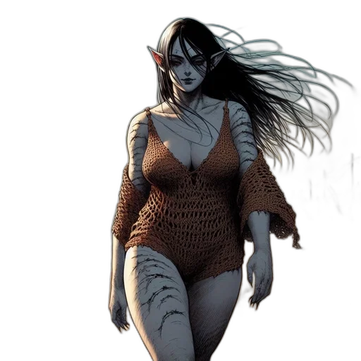 comic book art, concept art, fantasy art, 3d render transparent PNG cut-out