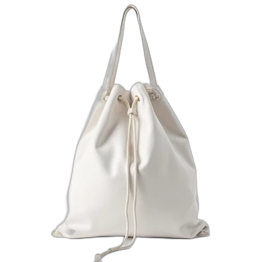 plain, white, tote, bag transparent PNG cut-out