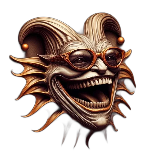 mask, face, creature, staff transparent PNG cut-out