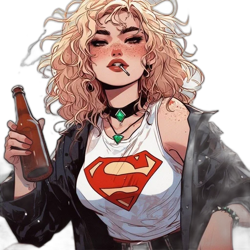 comic book art, concept art, cartoon, fantasy art transparent PNG cut-out