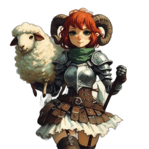 weapon, animal, staff, fantasy art transparent PNG cut-out