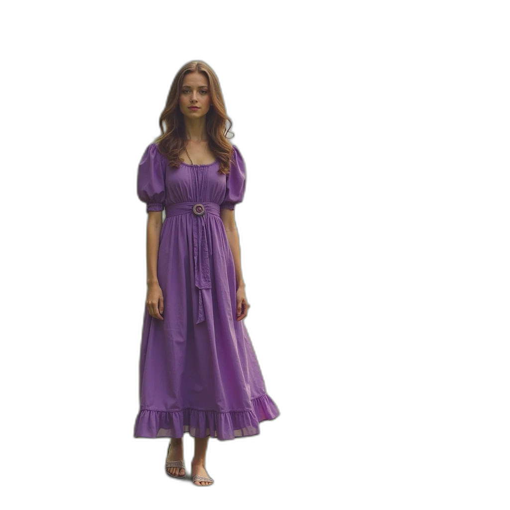 dress, staff, 3d render, concept art transparent PNG cut-out