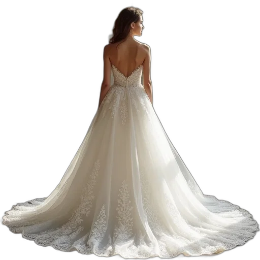 dress, photorealistic, line, princess transparent PNG cut-out