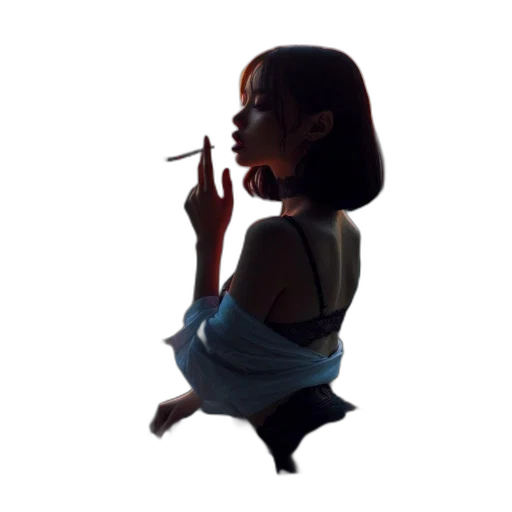face, dress, staff, creature transparent PNG cut-out