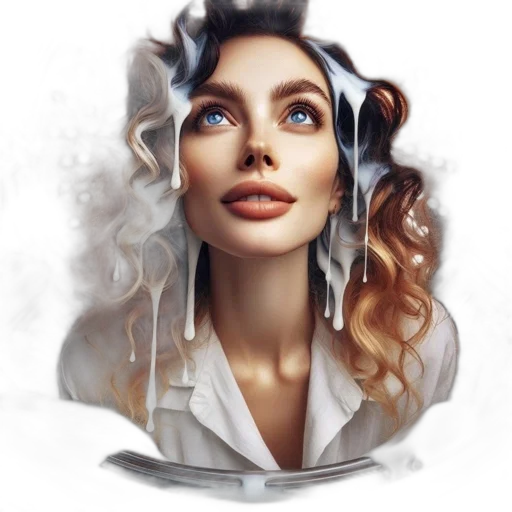 face, jewelry, crown, hair transparent PNG cut-out