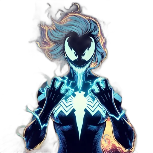 mask, robot, hair, jewelry transparent PNG cut-out