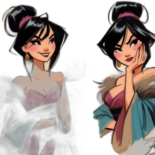 concept art, anime, fantasy art, comic book art transparent PNG cut-out