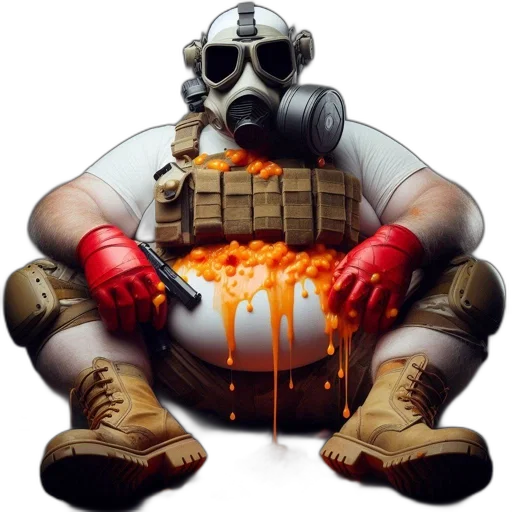 robot, mask, weapon, food transparent PNG cut-out