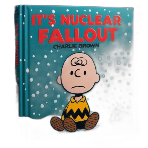 charlie, brown, sits, sadly transparent PNG cut-out