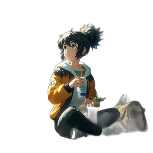 jacket, food, weapon, staff transparent PNG cut-out