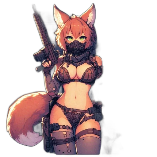weapon, staff, animal, robot transparent PNG cut-out