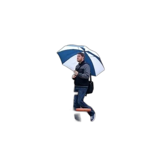 umbrella, jacket, concept art, man transparent PNG cut-out