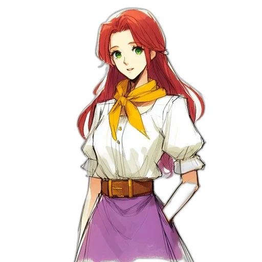 staff, dress, pixel art, anime transparent PNG cut-out