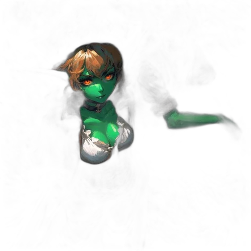 robot, mask, staff, creature transparent PNG cut-out