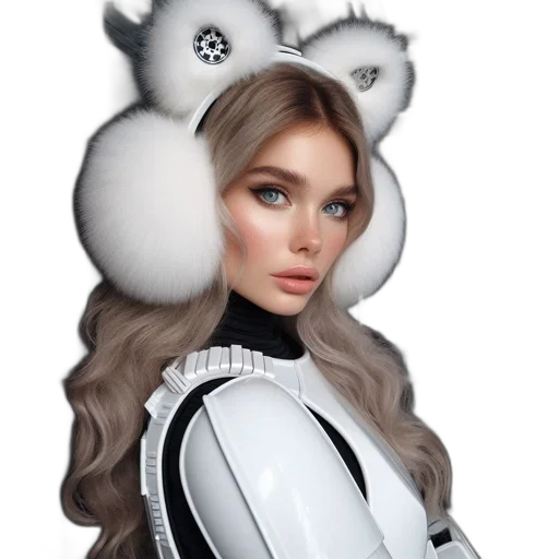 mask, creature, robot, hair transparent PNG cut-out
