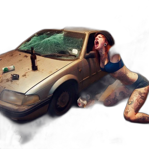 car, creature, weapon, concept art transparent PNG cut-out