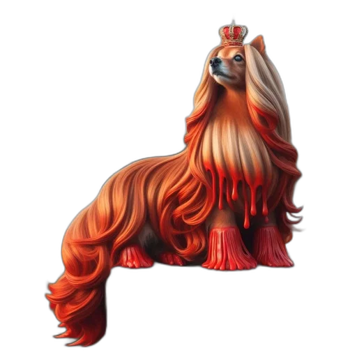 crown, hair, animal, creature transparent PNG cut-out