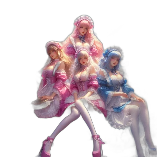 dress, staff, concept art, fantasy art transparent PNG cut-out