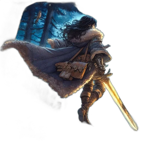 sword, hat, staff, weapon transparent PNG cut-out