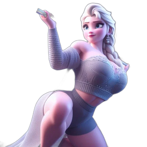 dress, robot, 3d render, concept art transparent PNG cut-out