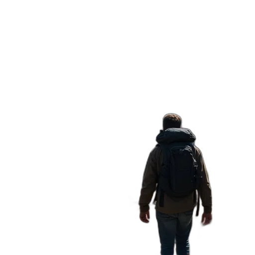 jacket, robot, staff, face transparent PNG cut-out