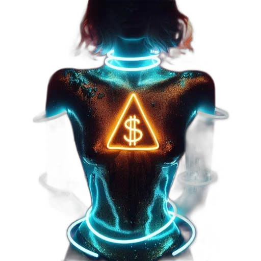 jewelry, mask, jacket, cyberpunk transparent PNG cut-out