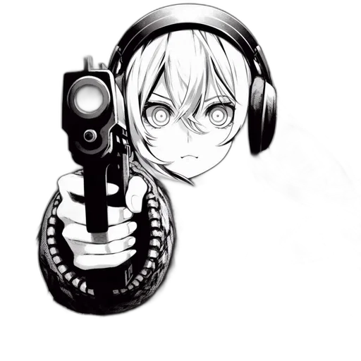 weapon, staff, robot, face transparent PNG cut-out