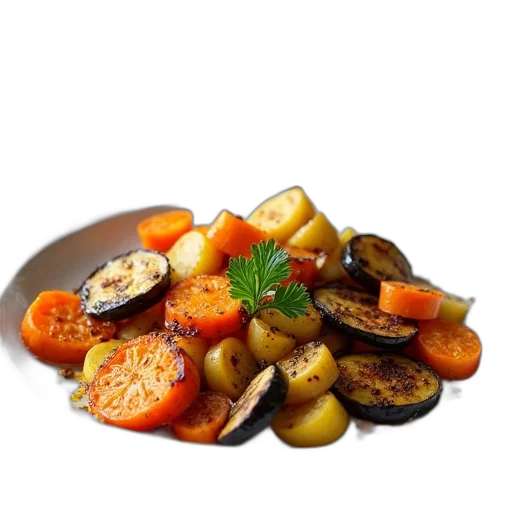 food, photorealistic, 3d render, plate transparent PNG cut-out