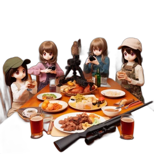 food, weapon, 3d render, concept art transparent PNG cut-out