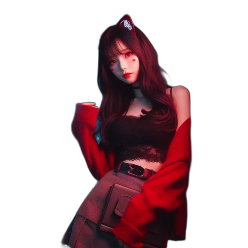 jacket, dress, pixel art, concept art transparent PNG cut-out