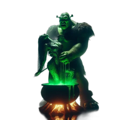 creature, staff, weapon, robot transparent PNG cut-out