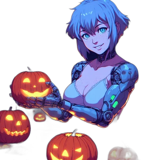 robot, weapon, mask, staff transparent PNG cut-out