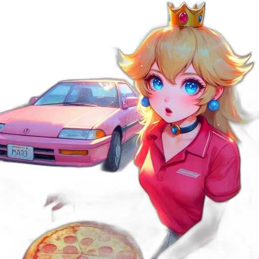 food, car, weapon, vaporwave transparent PNG cut-out