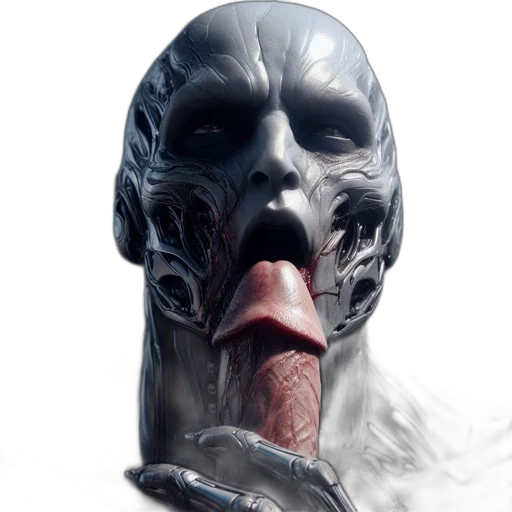 mask, face, creature, robot transparent PNG cut-out
