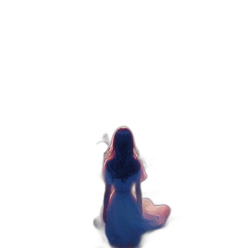 dress, creature, bottle, hair transparent PNG cut-out